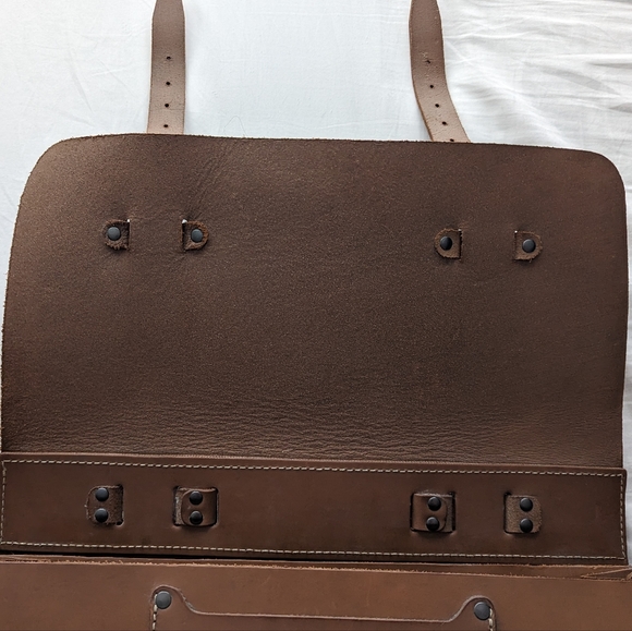 Kendal & Hyde Messenger Briefcase Satchel - Picture 7 of 8